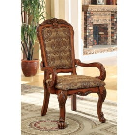 Medieve Antique Oak Arm Chair Set of 2