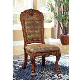 Medieve Antique Oak Side Chair Set of 2