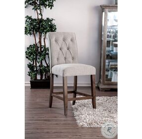 Sania Rustic Oak Counter Height Chair Set Of 2