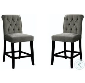 Izzy Gray Counter Height Chair Set of 2