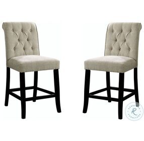 Izzy Ivory Counter Height Chair Set of 2