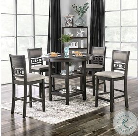 Milly Gray 5 Piece Counter Height Dining Table Set