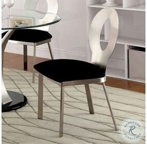 Valo Satin Plated Side Chair Set of 2