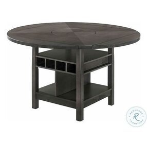 Stacie Gray Extendable Counter Height Round Dining Table