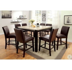 Gladstone II Marble Top Counter Height Dining Room Set