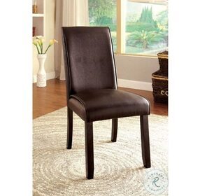 Gladstone Dark Walnut Side Chair Set of 2