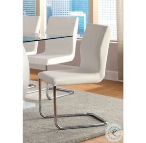 Lodia White Side Chair Set of 2