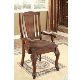Johannesburg I Brown Cherry Arm Chair Set Of 2