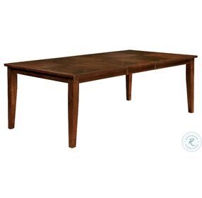 Hillsview Brown Cherry Rectangular Extendable Leg Dining Table