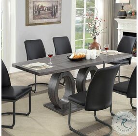 Saskia Gray Extendable Dining Table