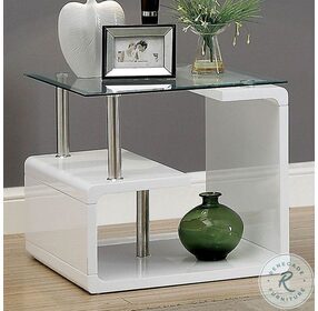 Torkel White End Table