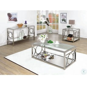Rylee Chrome Occasional Table Set