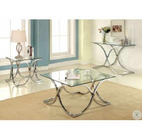 Luxa Chrome Occasional Table Set