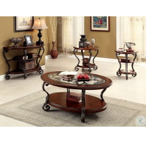 May Brown Cherry Occasional Table Set