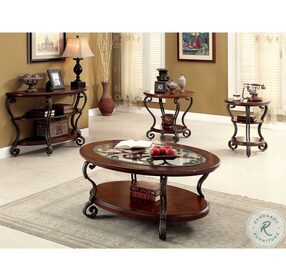 May Brown Cherry Occasional Table Set