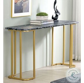 Calista Gold And Black Sofa Table
