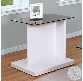 Mannedorf Black And White End Table