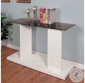 Mannedorf Black And White Sofa Table