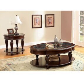 Centinel Dark Cherry Occasional Table Set