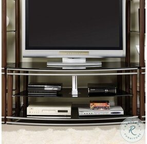 Silver Creek Brown 52" Glass Top TV Console