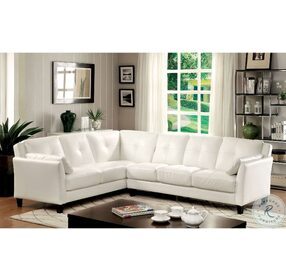Peever White LAF Sectional