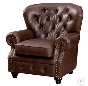 Stanford Brown Leatherette Chair