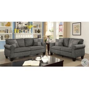 Rhian Dark Gray Living Room Set