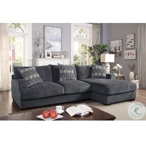 Kaylee Gray L Shaped Sectional With RAF Chaise