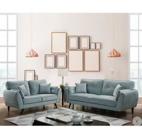 Phillipa Light Teal Living Room Set