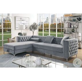 Amie Gray Sectional with LAF Chaise