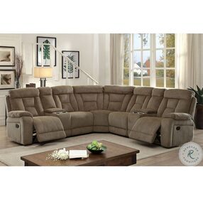 Maybell Mocha Reclining Sectional