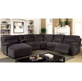 Karlee II Gray Reclining With Console LAF Sectional
