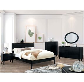Lennart Black Panel Bedroom Set