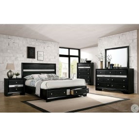 Chrissy Black Panel Bedroom Set
