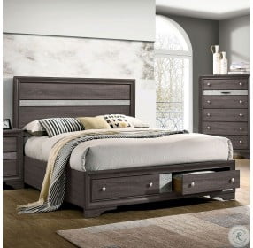 Chrissy Gray King Panel Bed