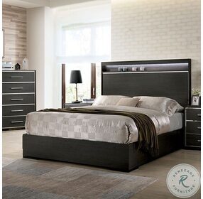 Camryn Warm Gray King Panel Bed