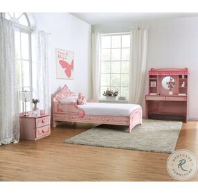 Julianna Dark And Light Pink Youth Panel Bedroom Set