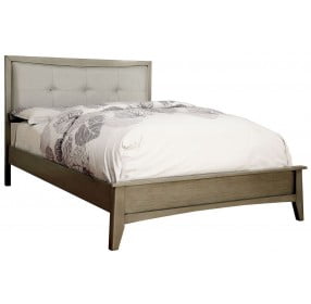 Snyder II Gray Cal. King Upholstered Panel Bed