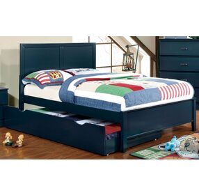 Prismo Blue Twin Panel Bed