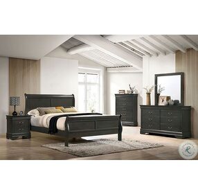 Louis Philippe Gray Youth Sleigh Bedroom Set