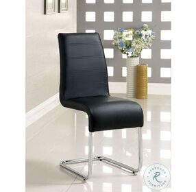 Glenview Black Sweeping Side Chair Set of 2