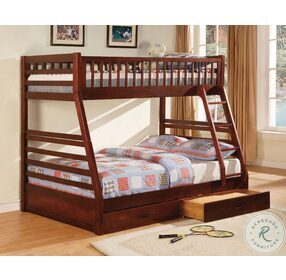 California Cherry Twin Over Full Bunk Bed