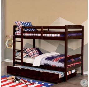 Elaine Wire Brushed Warm Gray Twin Over Twin Bunk Bed