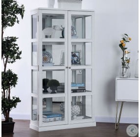 Vilas White Curio Cabinet