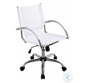 Canico White Office Chair