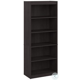Ridgeley Charcoal Maple 30" 5 Shelf Bookcase