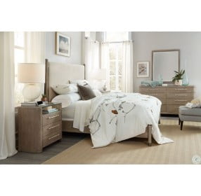Affinity Gray Upholstered Poster Bedroom Set