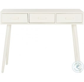 Albus Antique White 3 Drawer Console Table