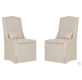 Colette Bisque Dining Chair Set of 2