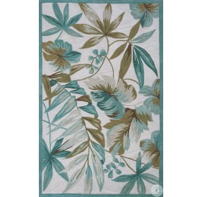 Coral Ivory Tropica Extra Large Rug